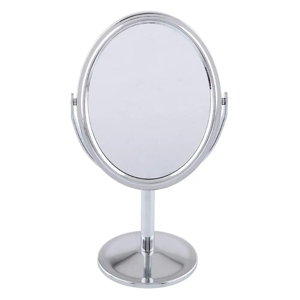 

2-Face Rotatable Desktop Compact Makeup Mirror 3X Magnifying Makeup Mirror With Round Shape Desktop Vanity Mirro Double Sided