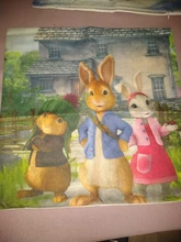 Cushion-Cover Pillow-Case Linen Fairy-Tale Rabbit Cartoon Sofa Room-Decor Home Colorful