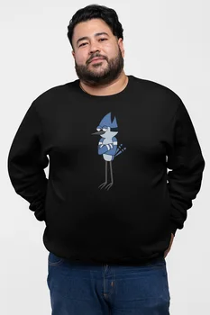 

Angemiel Wear Sneaked Gülen Mordecai Black Men 'S Sweatshirt