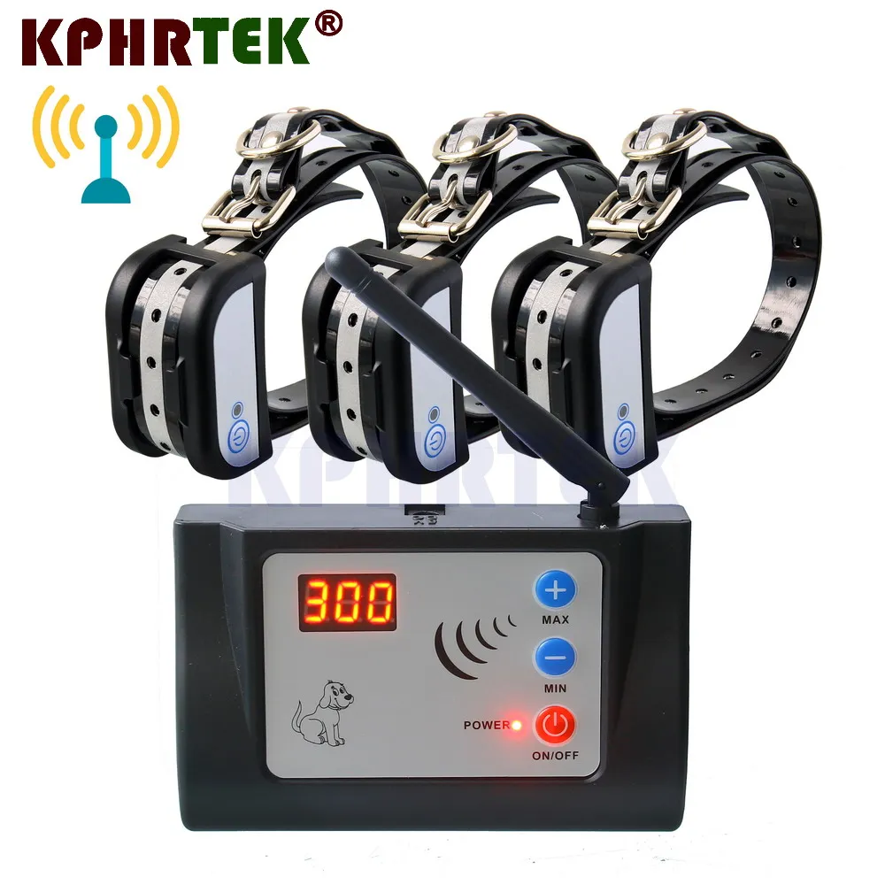 

Waterproof Training Collar with 3 collars Wireless Electric Dog Pet Fence System Rechargeable nf20g