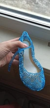 Sandalias para niños zuecos de moda para niñas, sandalias de fiesta de disfraces con agujeros de princesa de cristal, Color caramelo, 2019