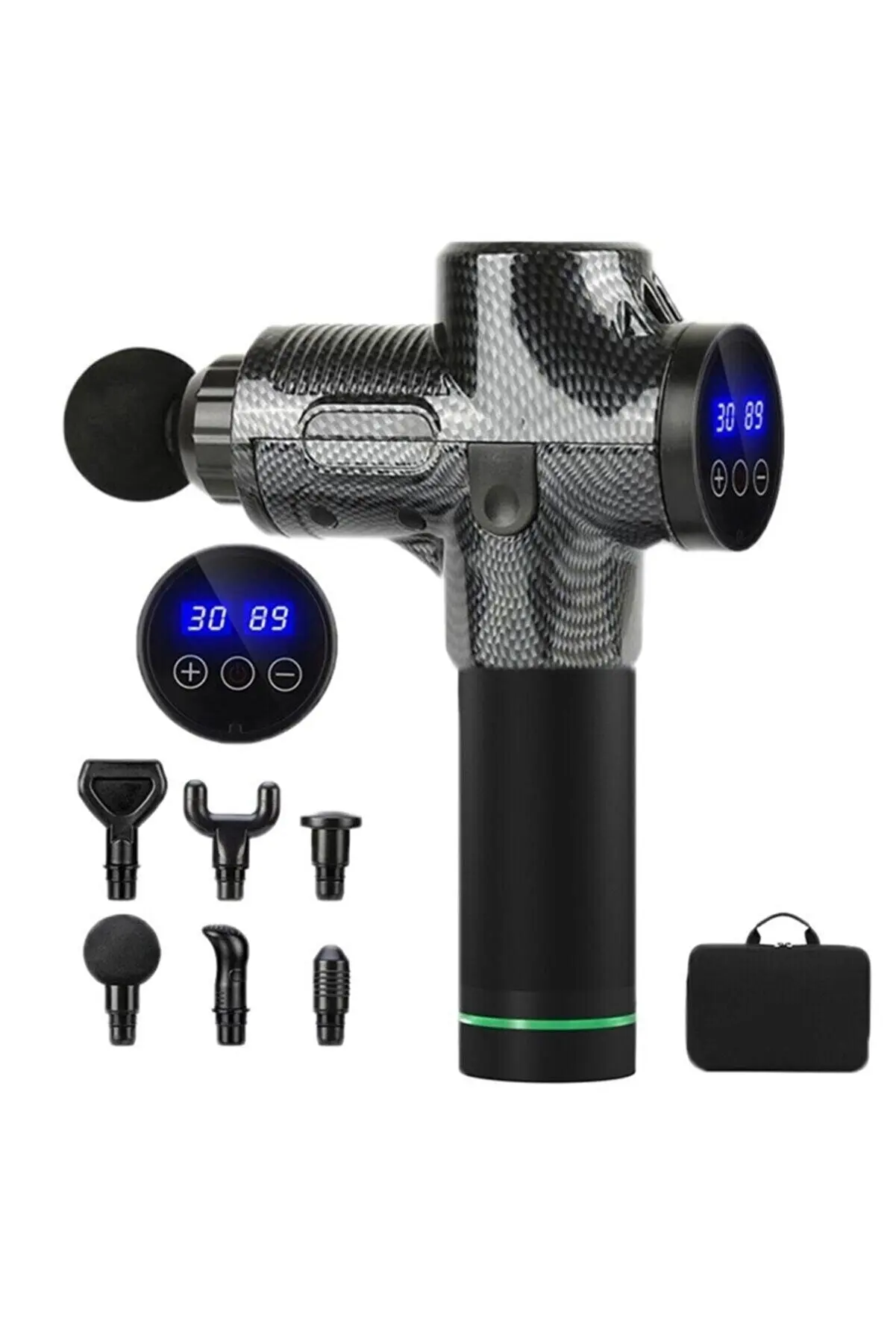 KRAFTHARTLCDTOUCHMASSAGEGUNTOOL30SPEEDADJUSTABLE6HEADS