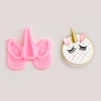 

4324245 mold 6,5*6,5*1 cm 'Look Unicorn'