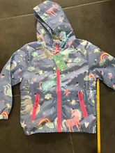 Spring Jacket Windbreaker Hooded-Unicorn Girls Coats Outerwear Kids Rainbow-Pattern Autumn