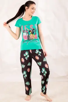 

Armonika Women Green Top Lipstick Six Floral Sleepwear Kit ARM-20Y099031