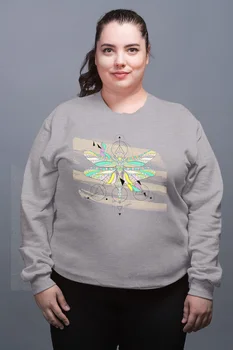 

Angemiel Wear Colorful Water Fly Gray Female Sweatshirt