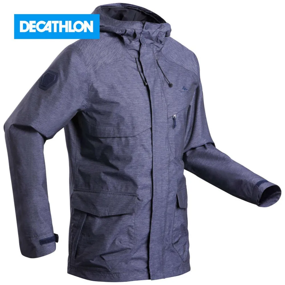 Куртка водонепроницаемая для походов на природе мужская NH550 QUECHUA х Decathlon|Походные