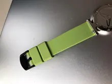 Anbeer-Correa de reloj de goma para hombre, 14mm, 18mm, 20mm, 22mm, 24mm, pulsera de repuesto de liberación rápida, de silicona deportiva negra