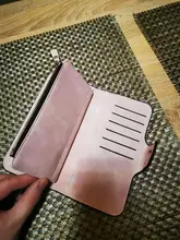 Billetera Baellerry de cuero de las mujeres de lujo tarjeta soporte embrague Casual mujeres carteras bolsillo con cremallera bolsillo Hasp cartera mujer bolso