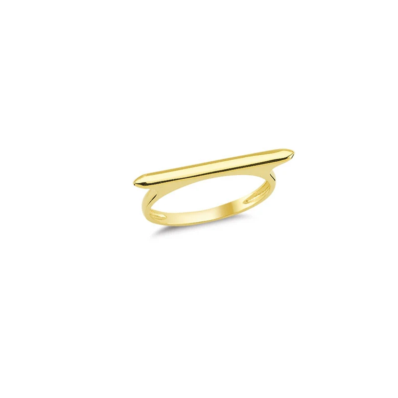 

Женское кольцо из цельного золота 14K