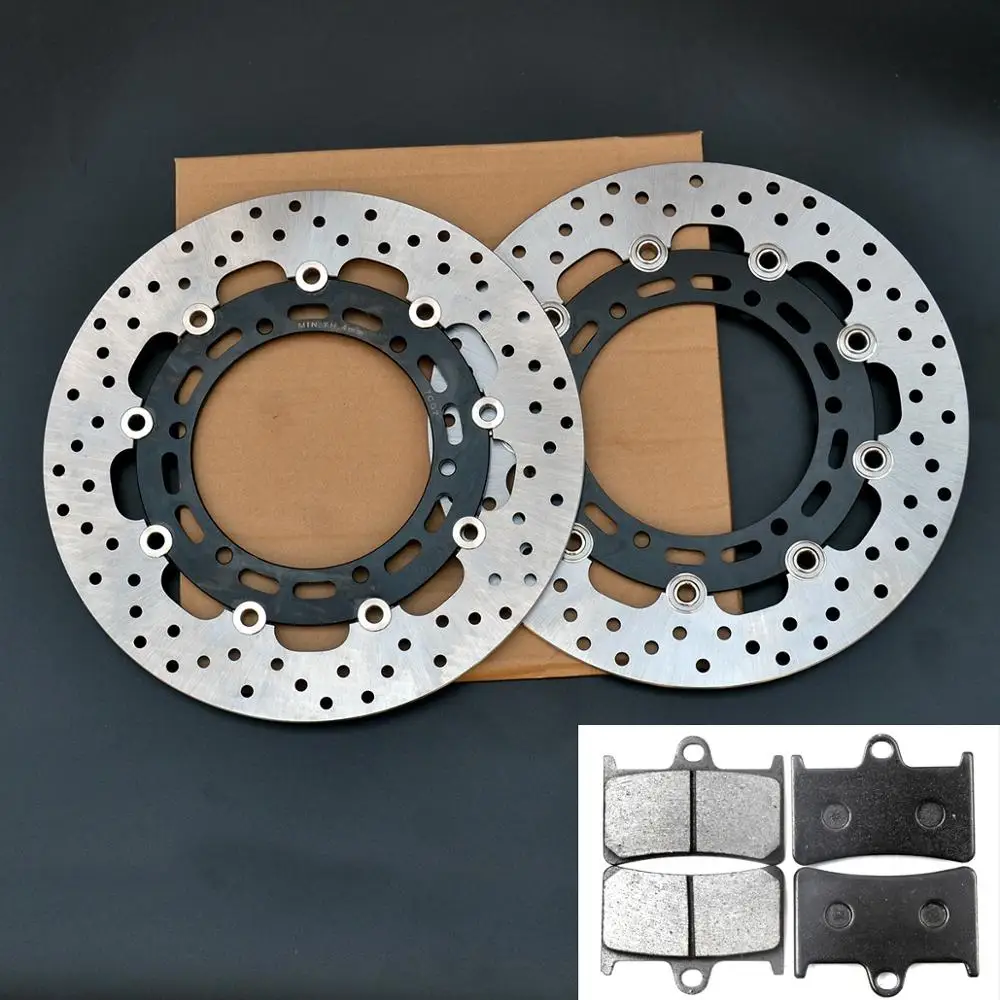 Ротор дисковых передних тормозов тормозных колодок для YAMAHA YZF-R6 1999-2002 YZF-R1 1998-2003 FZS1000 фазер 2001-2005 2000 2004 98 99 01 02 03 - Цвет: Brake rotor