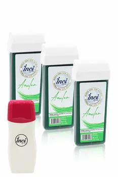 

Pearl Green cartridge roll on depilatory 3 PCs + roll on depilatory heating machine, filling in the network, depilation, sugar-free wax, hair removal