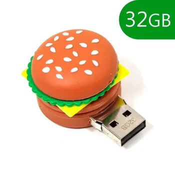 

Pen Drive USB x32 GB silicone Hamburger