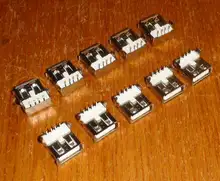 Pcb-Socket Connector Jacks Usb-A-Type Female Solder 10pcs Standard-Port Hot-Sale