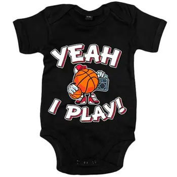 

Baby bodysuit Yeah I Play Basketball