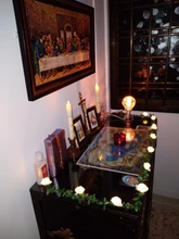 Flower Led Lights Garland-Decor Battery-Powered Fairy-String Rose Party Wedding-Valentines