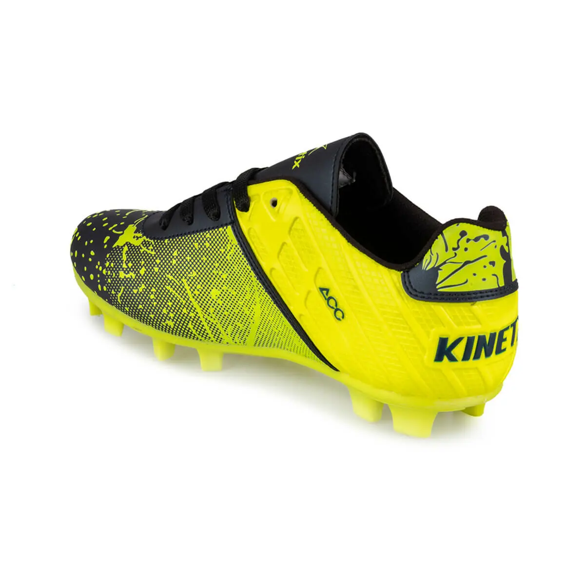 FLO PLUTO AG 9PR Black Male Child Carpet Field Shoes KINETIX