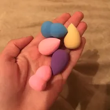 5 unids/set venta al por mayor Mini esponja de maquillaje forma de huevo maquillaje suave Fundación puff corrector mezclado maquillaje cosmético esponja