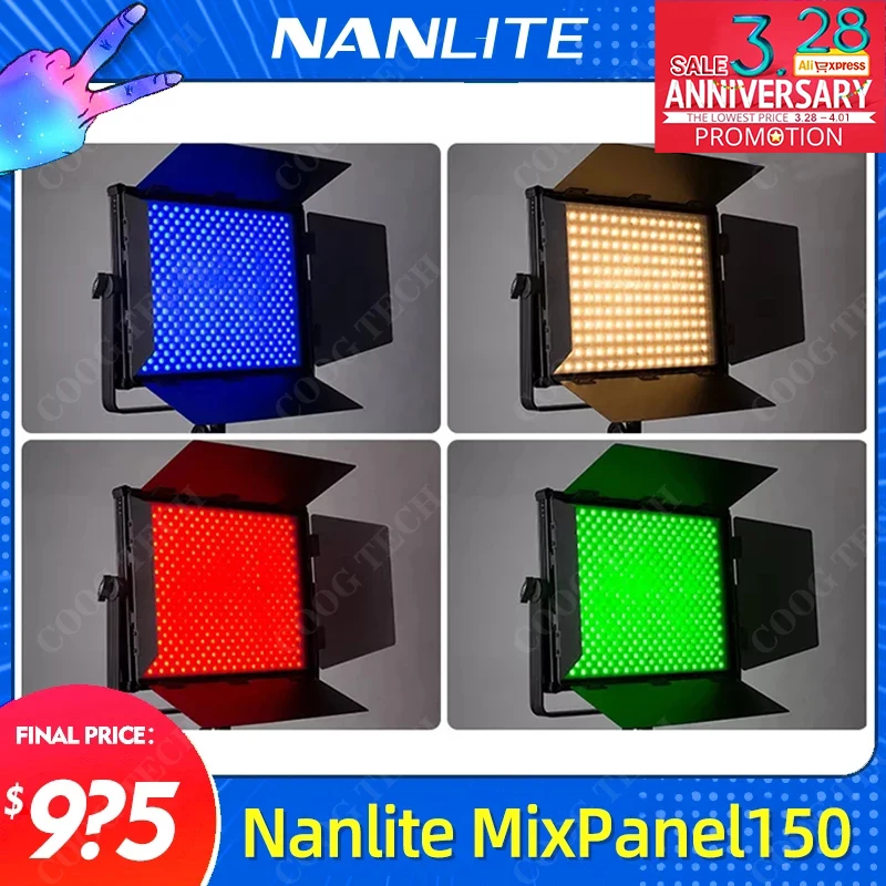 Nanlite Nanguang MixPanel 60/MixPanel150 RGB цветсветильник свет для фотосъемки светодиодный