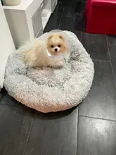 Saco de dormir en invierno para mascotas, caseta de lecho de gatos y perros supersuave, saco de dormir largo y afelpado para cachorros, esterilla portátil, tamaño de 46/50/60cm