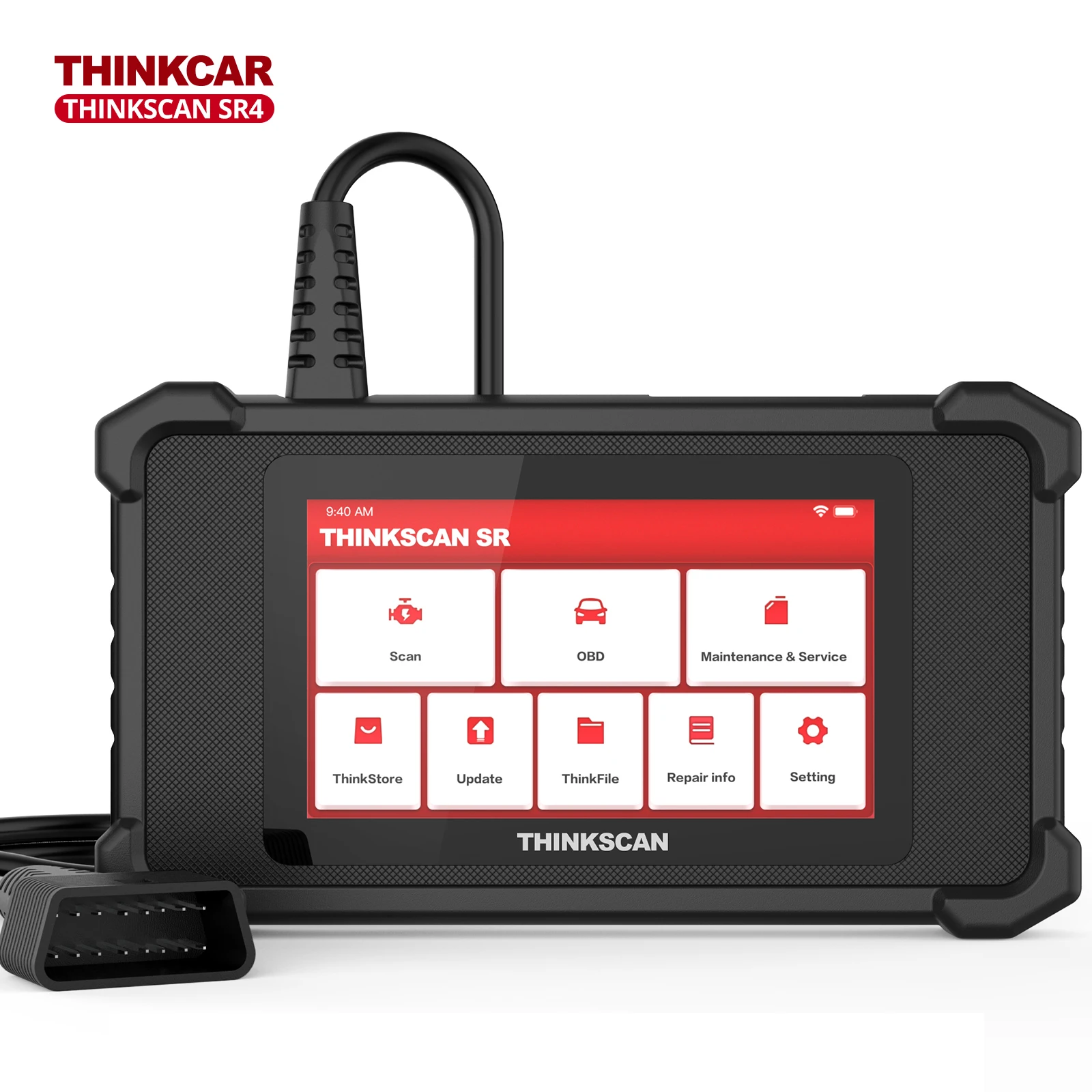 THINKCAR ThinkScan SR4 автомобильный OBD2 сканер ABS SRS система трансмиссии двигателя