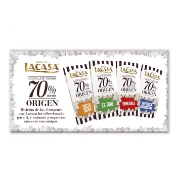 

Pack 4 tablets 70% cocoa origins