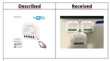 Módulo de interruptor inteligente RF433 de 1 entrada y 1/2 vías, enchufe inteligente con WiFi, funciona con Alexa y Google Home