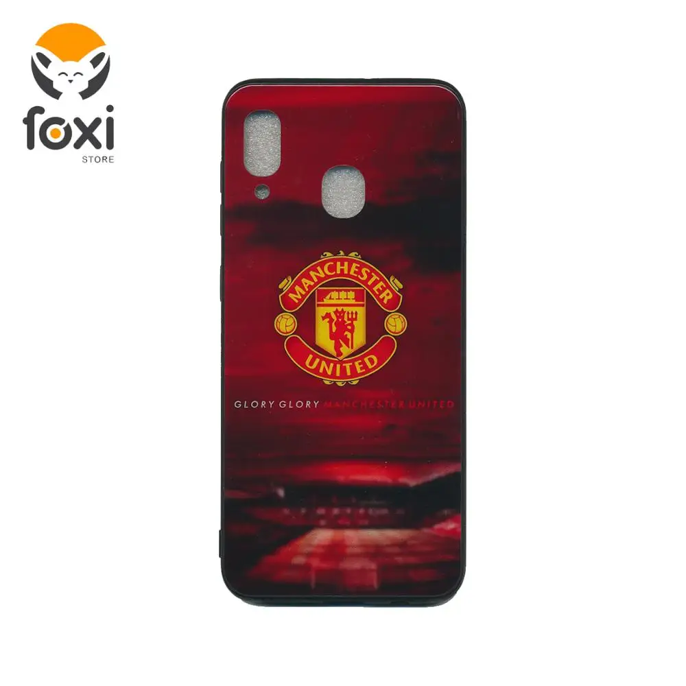 Чехол для Samsung A20 Footbal club Манчестер Юнайтед чехол со стеклянной вставкой samsung a205