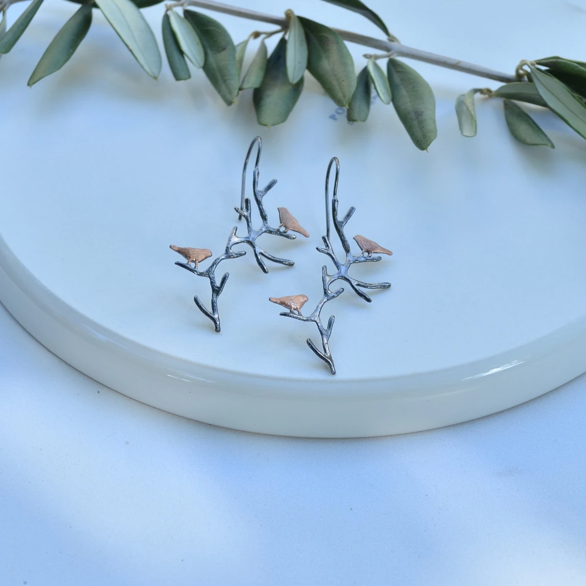 

Handmade silver earrings free shipping from Turkey