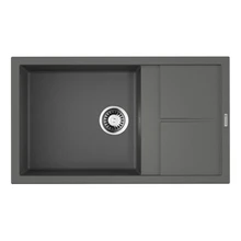 Мойка для кухни Omoikiri Sumi 86-PL Tetogranit(Платина)(Искусственный гранит, ударопрочная, термостойкая, перелив