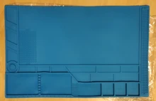 Desk-Mat Soldering-Pad Repair-Maintenance Heat-Insulation Magnetic-Section Silicone Platform
