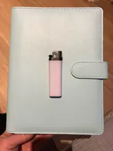 Carpeta de archivos recargable para Notebook, funda para Bloc de notas, carpeta de cuero, suministros de oficina, novedad
