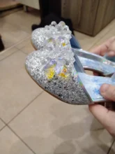 Crystal Shoes Girls Sandals High-Heel Baby Little-Girl Princess Summer Children's New