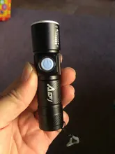 Flashlight Torch Lamp Bicycle Mini-Usb Rechargeable Outdoor Waterproof Handy 3-Mode Zoomable