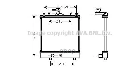 Cooling System radiator Suzuki: Ignis I 1.3 00-03 Ava. SZA2061