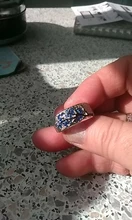 Milangirl-anillo Retro de flores de ciruelo para mujer, joyas bohemias con diamantes de imitación de cristal rojo/azul/verde