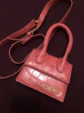 Jacquemus-Mini bolsos cruzados para mujer, bolso de marca famosa, de diseñador de lujo, con patrón de cocodrilo, 2021