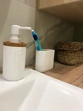4 Uds Set de accesorios de baño de lavado herramientas cepillo de dientes pasta de dientes titulares de dispensador de jabón líquido caja de la botella de la bomba Set de lavado