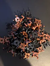 Placa MARUMINE 2x2 con 4 barras redondas para niños, bloques de construcción, eje de conexión MOC, ladrillo 98284, bricolaje, educativo, creativo, 80 Uds.