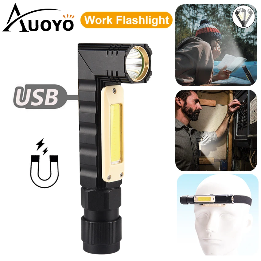Светодиодный фонарь фара Рабочая лампа USB Перезаряжаемый фонасветильник