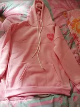 Sweatshirts Hooded Long-Sleeve Printed Female Thick Cute Cartoon Back Velvet