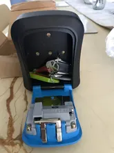 Caja de bloqueo de llave MOOL, caja de seguridad de llave de aleación de aluminio montada en pared, a prueba de agua, caja de bloqueo de llave de combinación de 4 dígitos para interior Outdoo