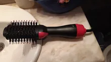 Secador de pelo 2 en 1 de un paso, cepillo de aire caliente, alisador de pelo, cepillo rizador, herramientas de estilismo de cabello, iones de pelo