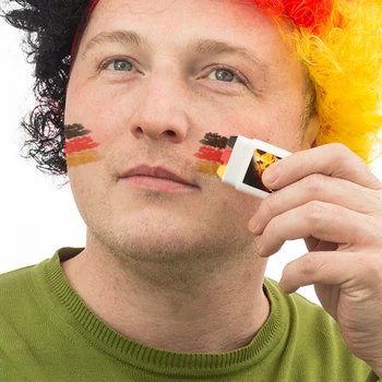 

German Flag Face Paint