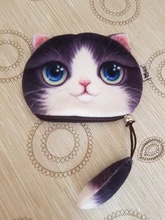 Wallet Coin Purses Zipper-Bag Women Pouch Face-Change Animal Dogs Small Cute Ladies Fashion