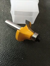 Broca con rodamiento para fresadora de madera, herramienta de carpintería de carburo de tungsteno, vástago de esquina redonda Sobre enrutador, 8mm, 1 Uds.