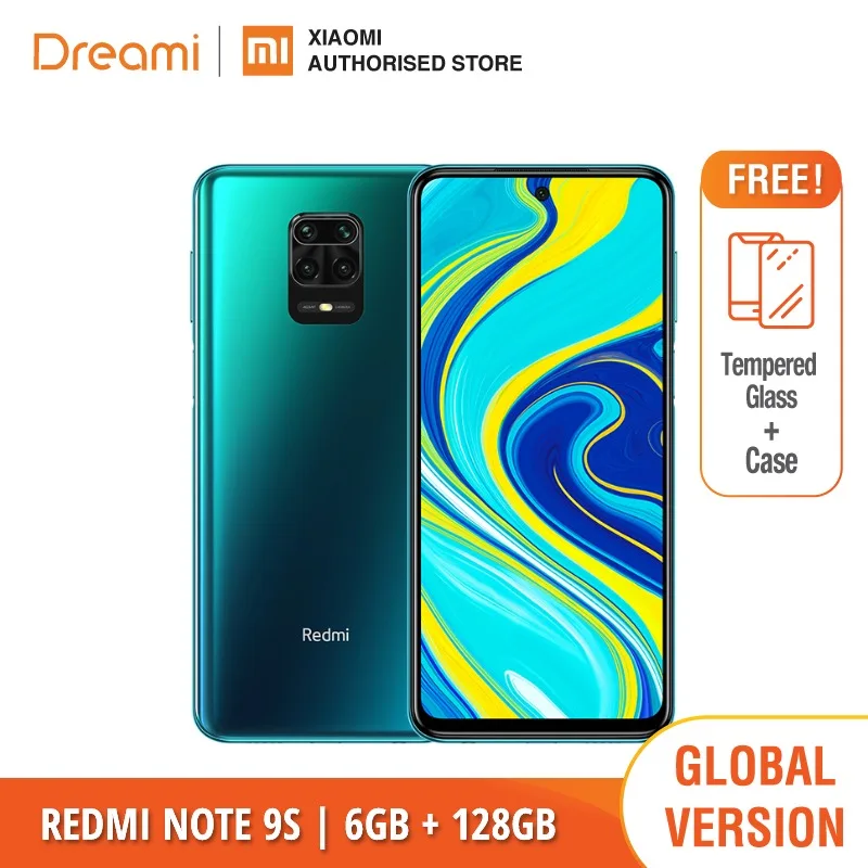 Global Version Xiaomi Redmi Note 9S 6GB RAM 128GB ROM (Brand New/Sealed) redminote9s Smartphone Mobile