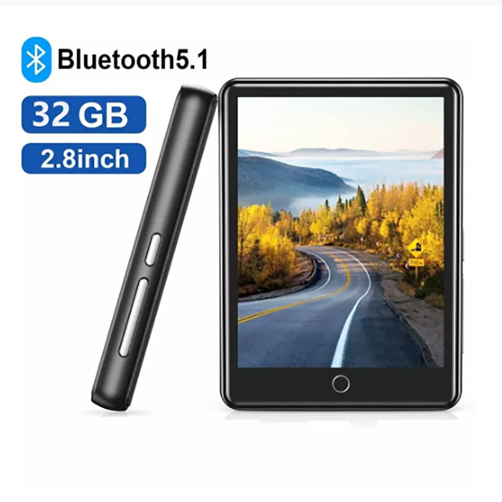 Портативный mp3 плеер с поддержкой Bluetooth 2 8 Полноразмерным сенсорным экраном 32 ГБ