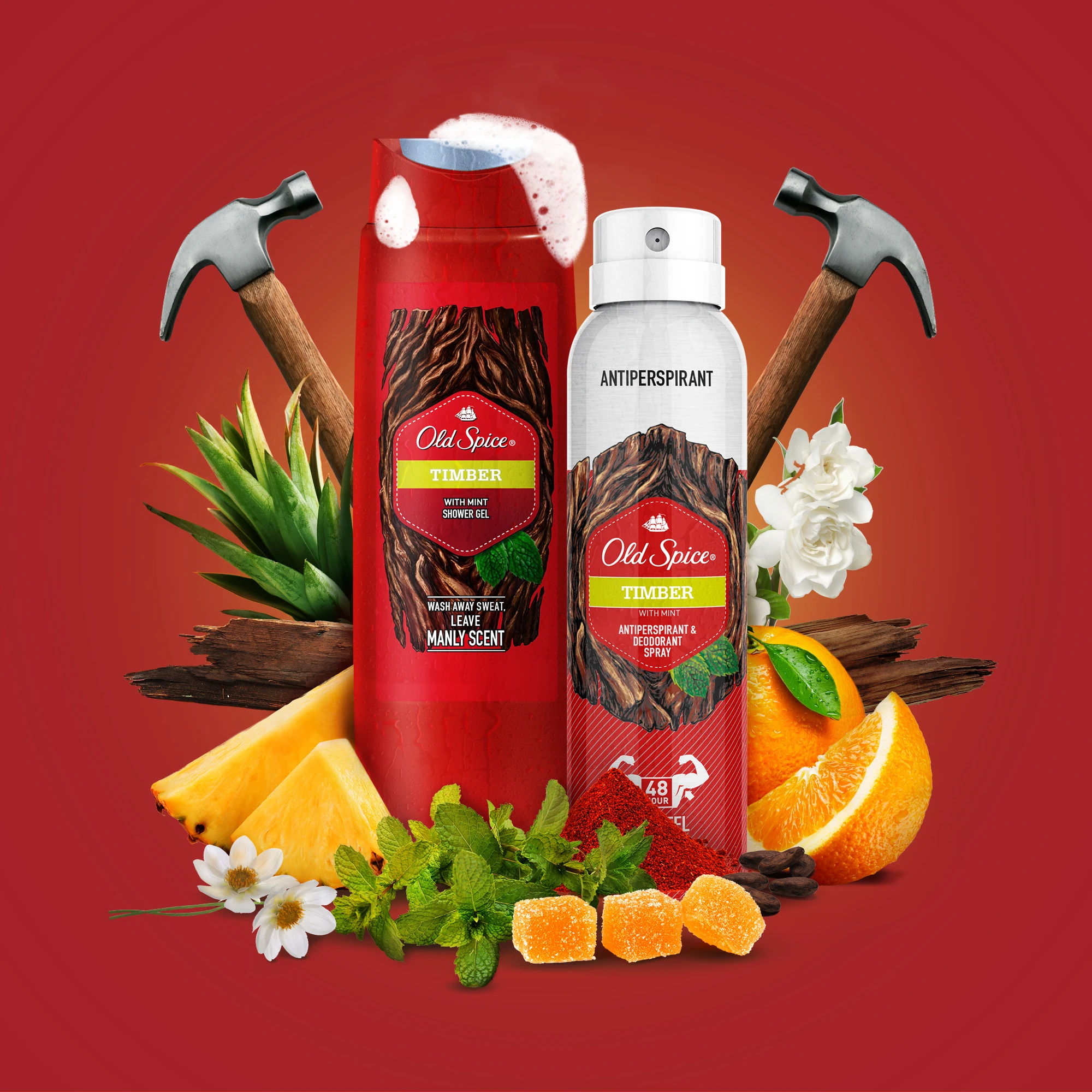 Аэрозольный дезодорант-антиперспирант Old Spice Природный аромат Timber 150 мл