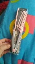 Hair Straightener Comb Barber-Accessories Hair-Styling-Clip-Tool Folding Portable V-Type